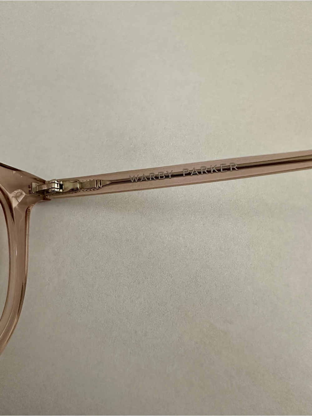 Warby Parker Durand Rose Water Extra Wide Low Bridge Fit 55-20-150 Frames only - Picture 5 of 11